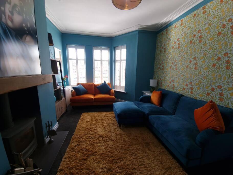 הוילה מנצ'סטר Gorgeous Edwardian Terrace In Old Trafford מראה חיצוני תמונה